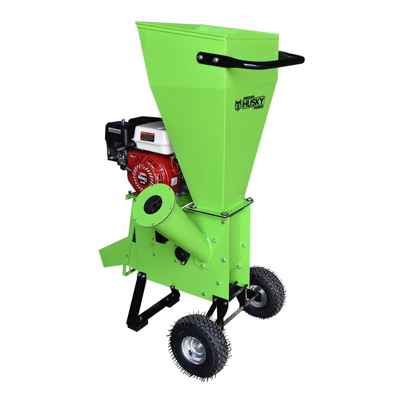 Biotrituradora Chipeadora de Ramas y Troncos Husky Diámetro Máximo de Corte de 10 cm con Motor a Gasolina 6.5 hp Husky HKBIO200-HK65