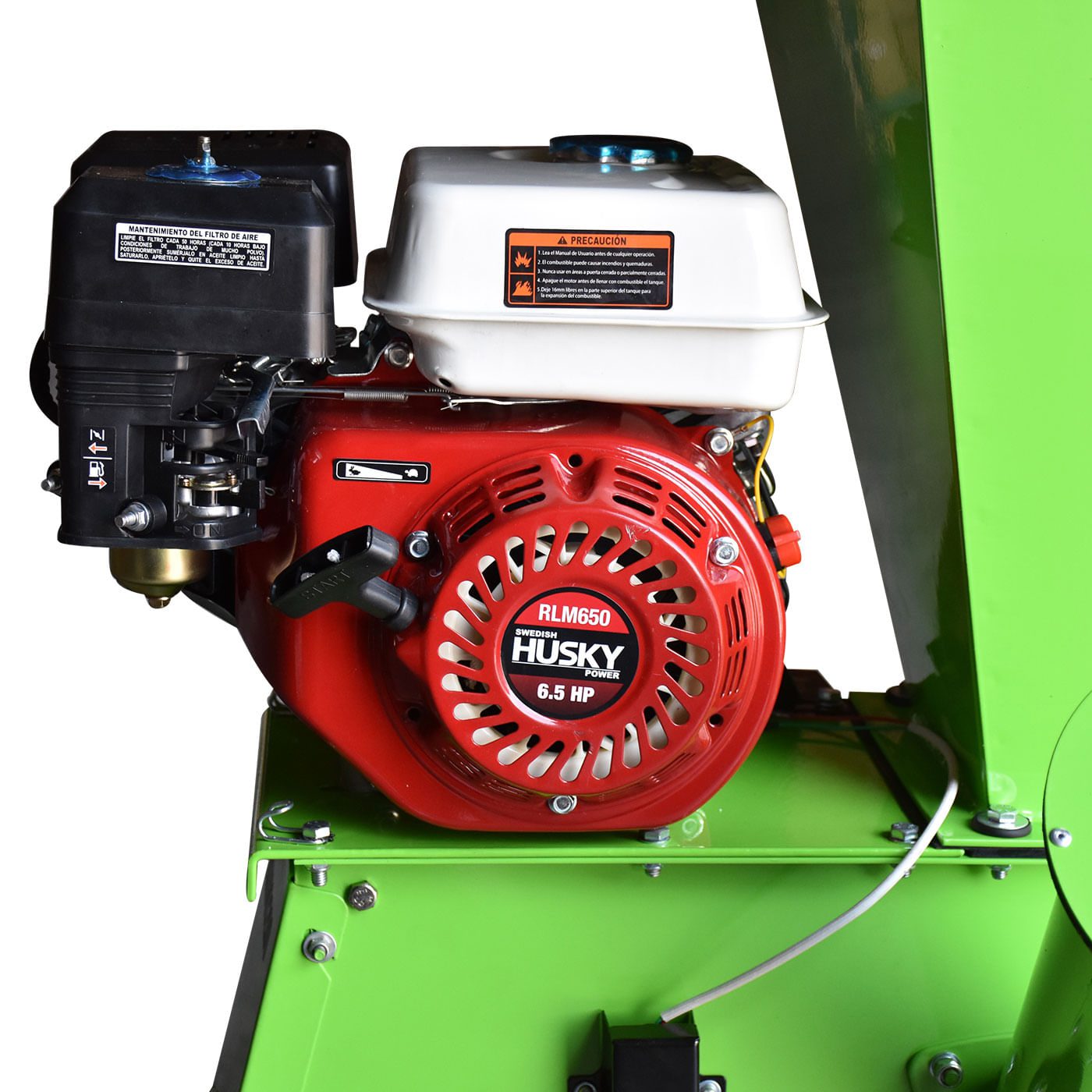 Biotrituradora Chipeadora de Ramas y Troncos Husky Diámetro Máximo de Corte de 10 cm con Motor a Gasolina 6.5 hp Husky HKBIO200-HK65