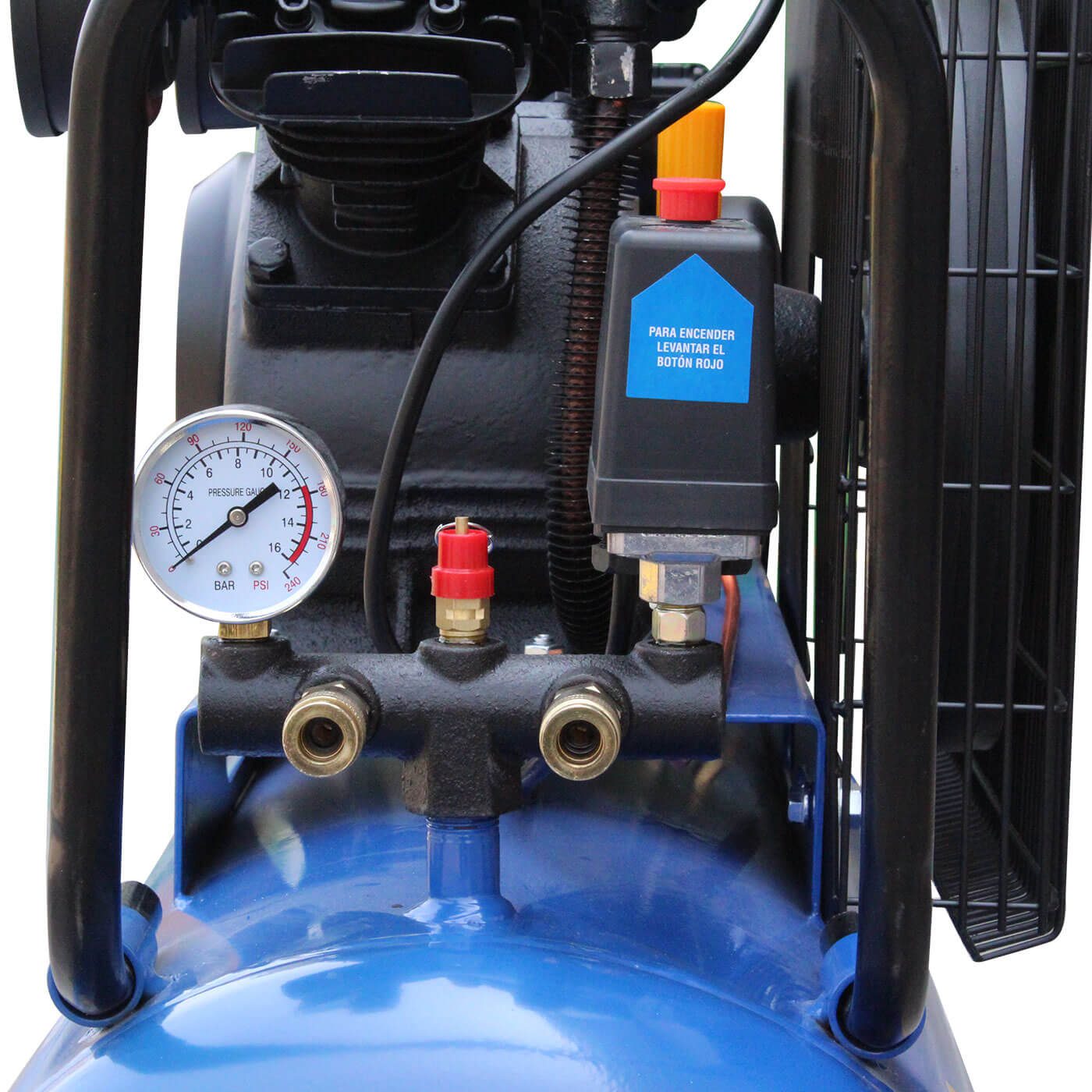 Compresor De Aire Profesional 200 Litros Motor 3 Hp Trifásico 115v / 60hz 115 PSI – Hyac200c
