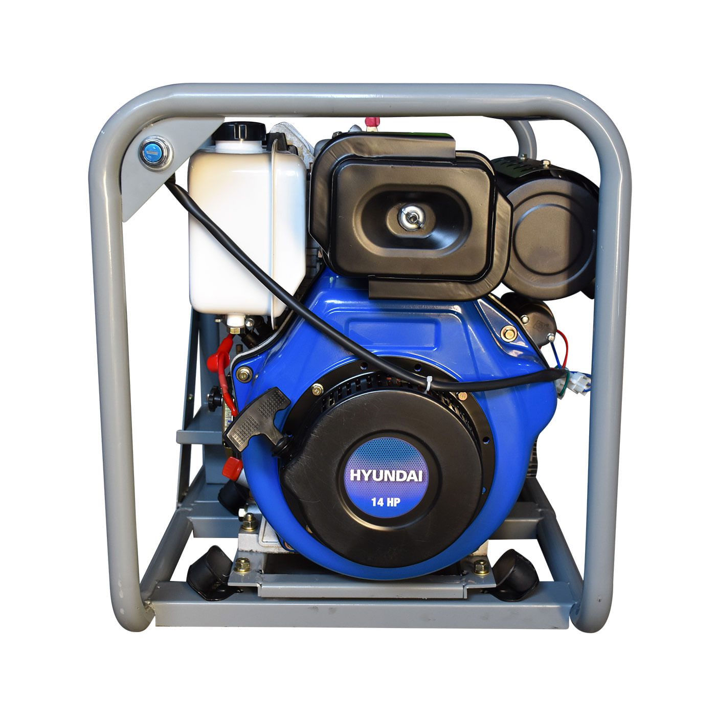 Motobomba De Agua 4x4 Motor a Diésel 14 HP Alta Presión Hyundai Con Arranque Eléctrico 4 Tiempos – Hywd4014ef