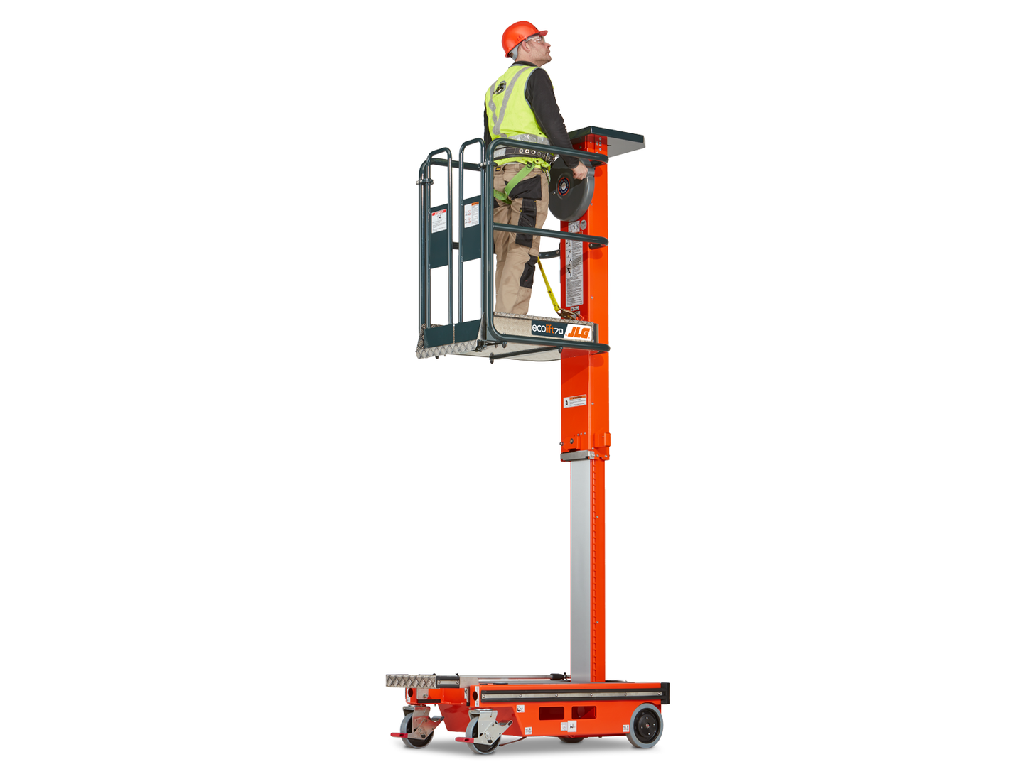 Plataforma de Elevación Manual de Empuje 4.10 Metros, Carga 150 kg ECOLIFT70