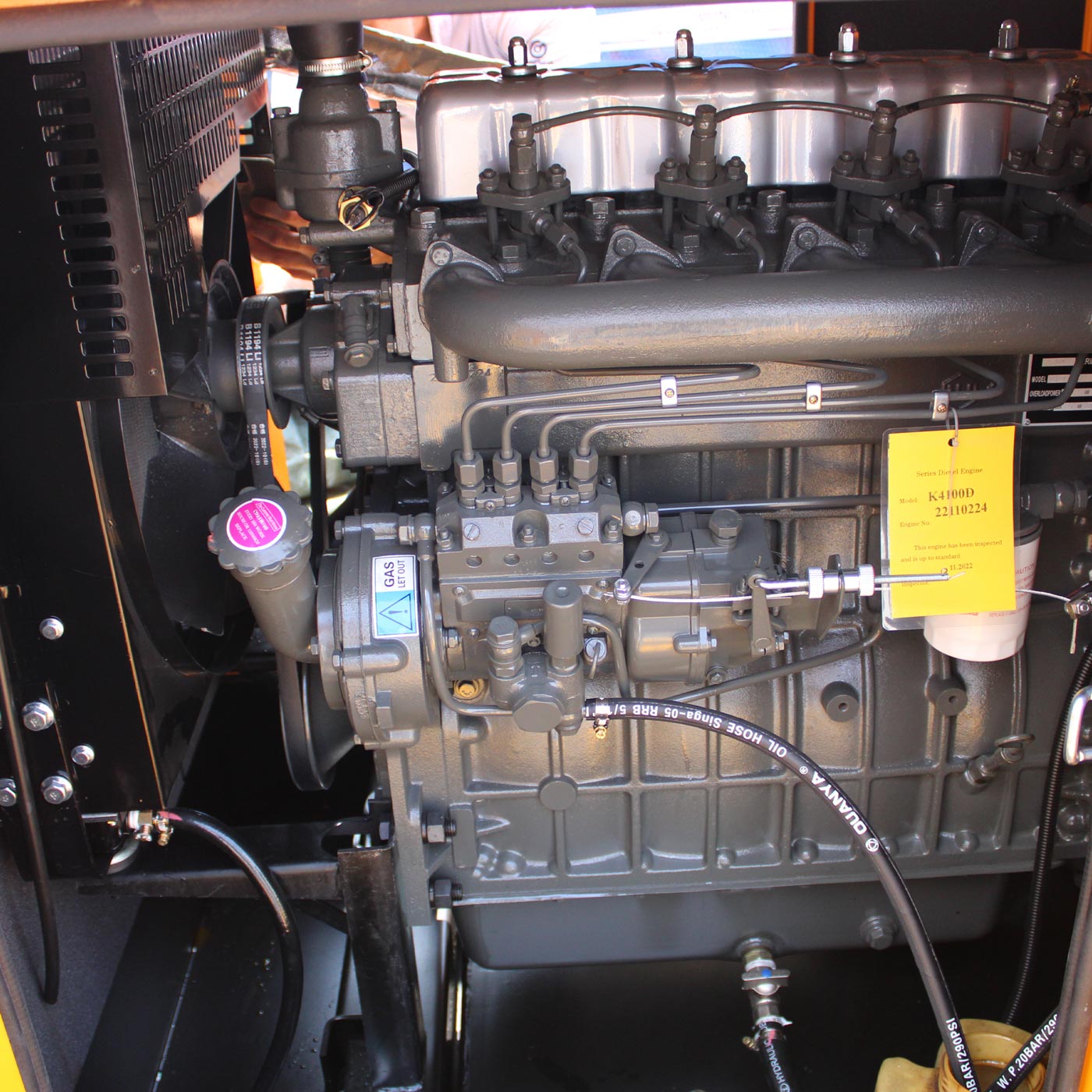 Generador Estacionario Planta de Luz Planta de Emergencia 50 Kw / 62.5 Kva Trifasico 80 Hp 220v Cabina – Tdkge63K
