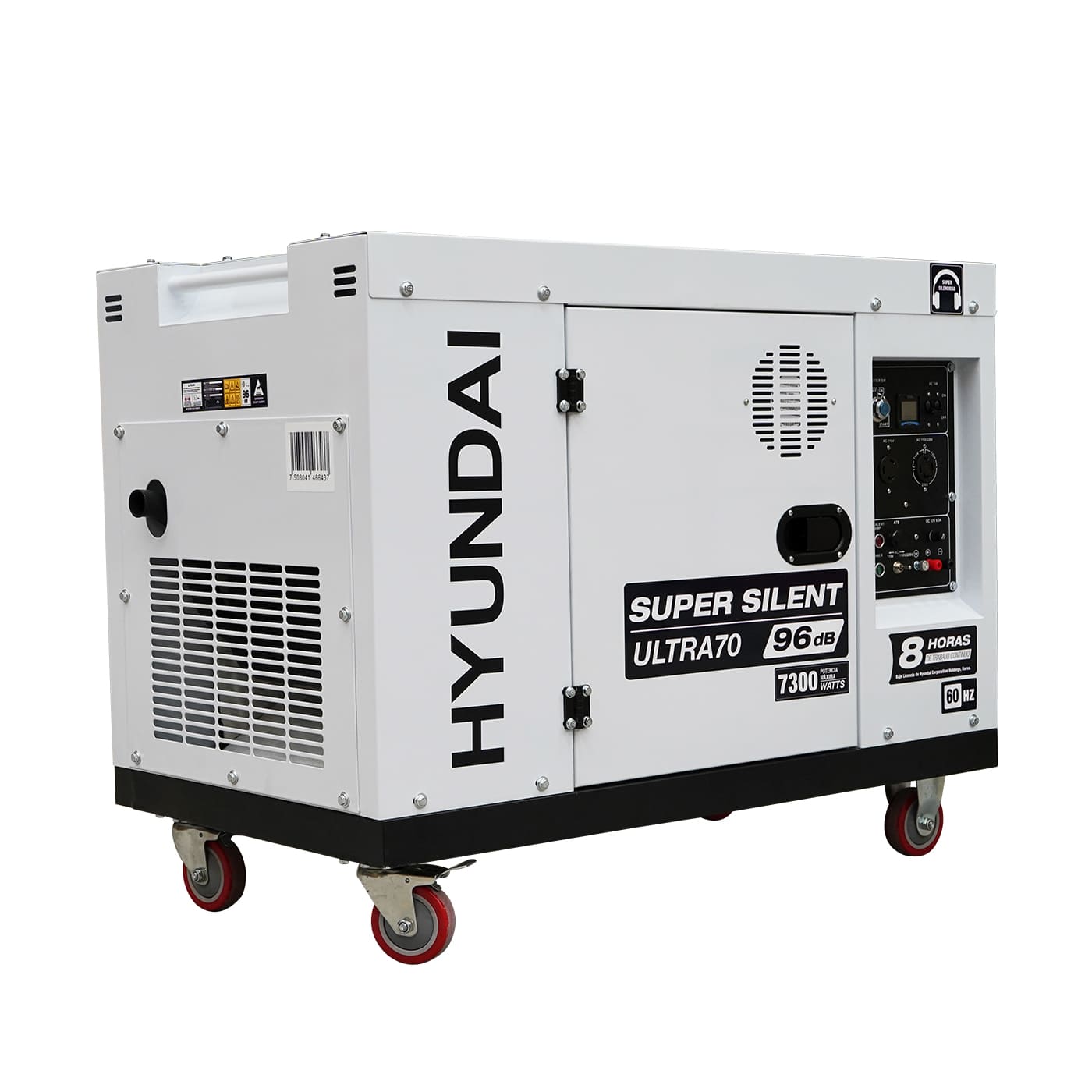 Generador Estacionario a Diesel 7.3 Kw 110v/220v Monofasico Silencioso Profesional Hyundai – Ultra70