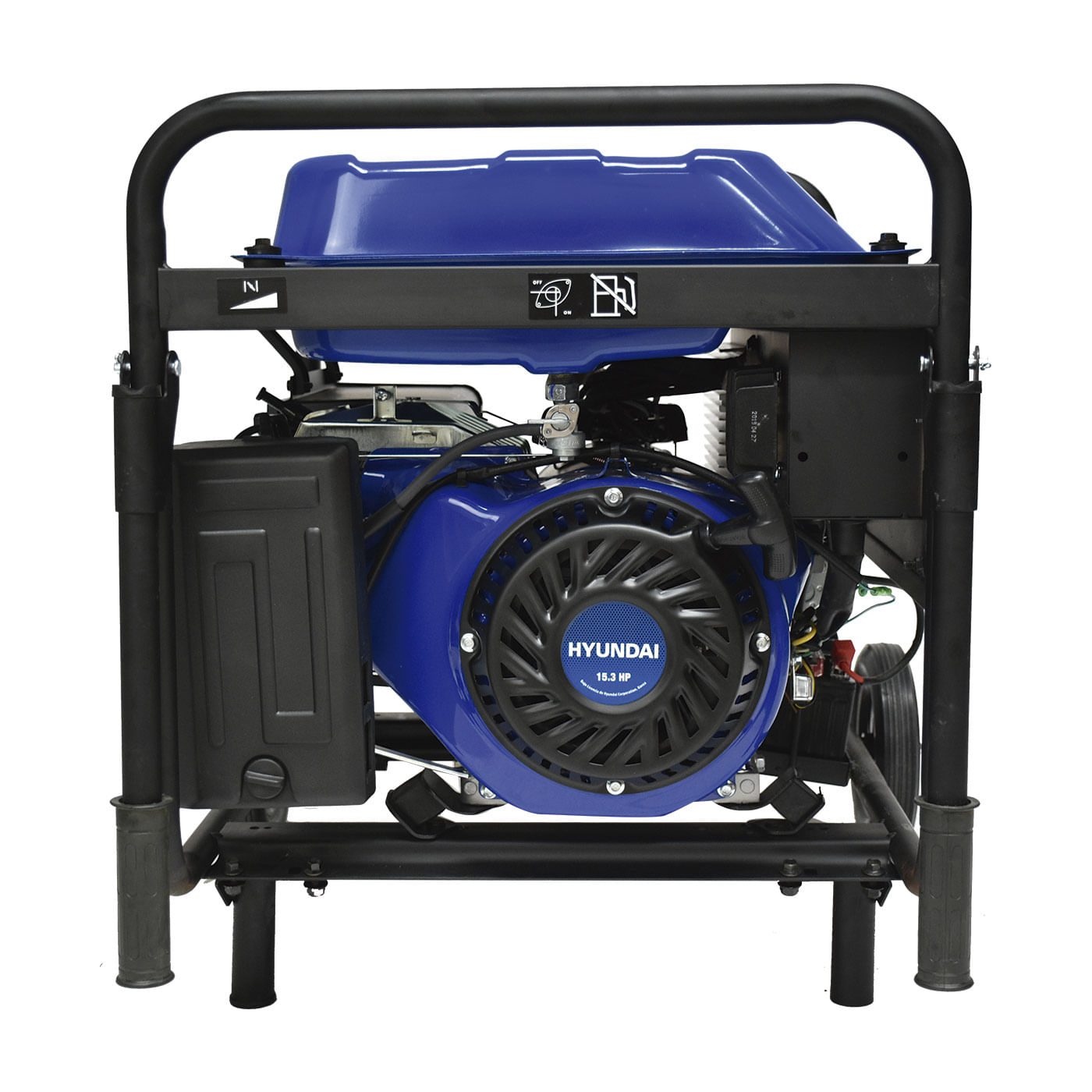 Soldadora a Gasolina y Generador Hyundai 200 Amperes 3800 Watts Portatil 110V - 220V Motor 15 Hp HYE3800PS