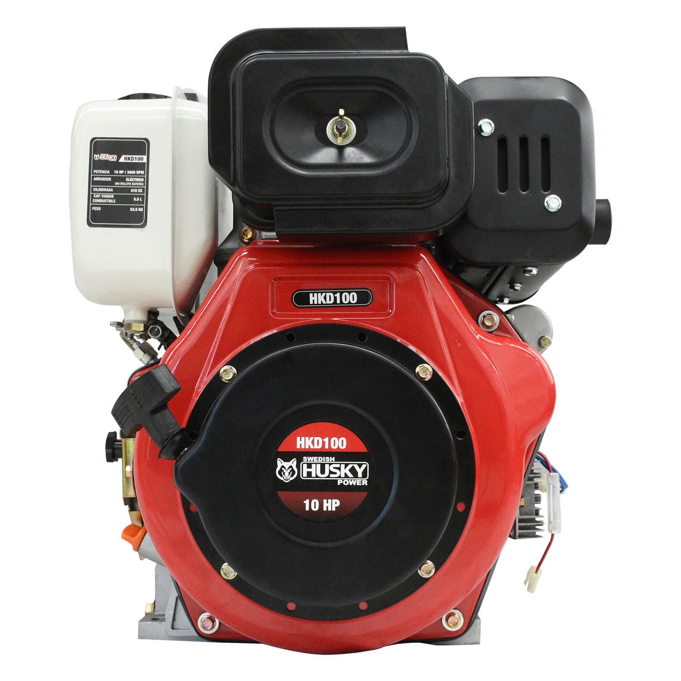 Motor A Diésel 10 HP Swedish Husky Power Con Arranque Eléctrico – Hkd100