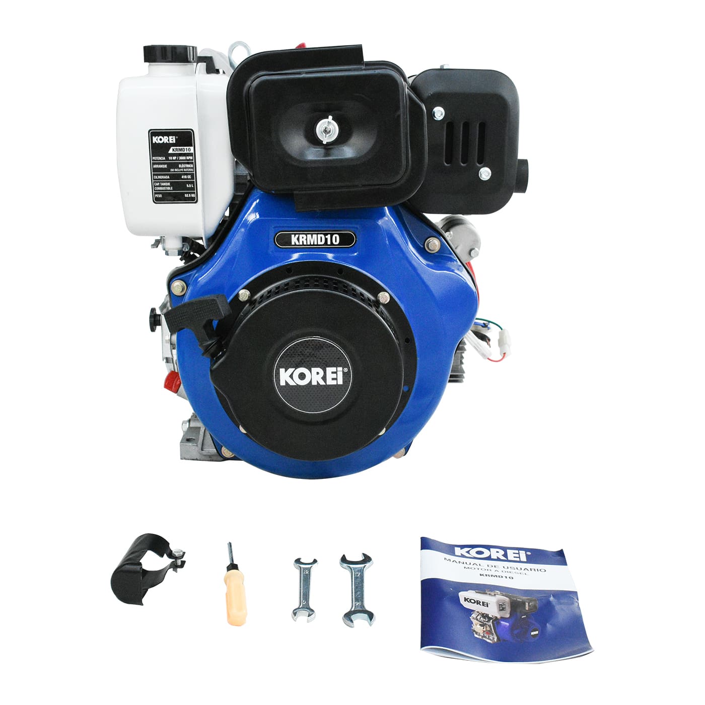 Motor A Diésel 10 HP Korei Con Arranque Eléctrico – KRMD14