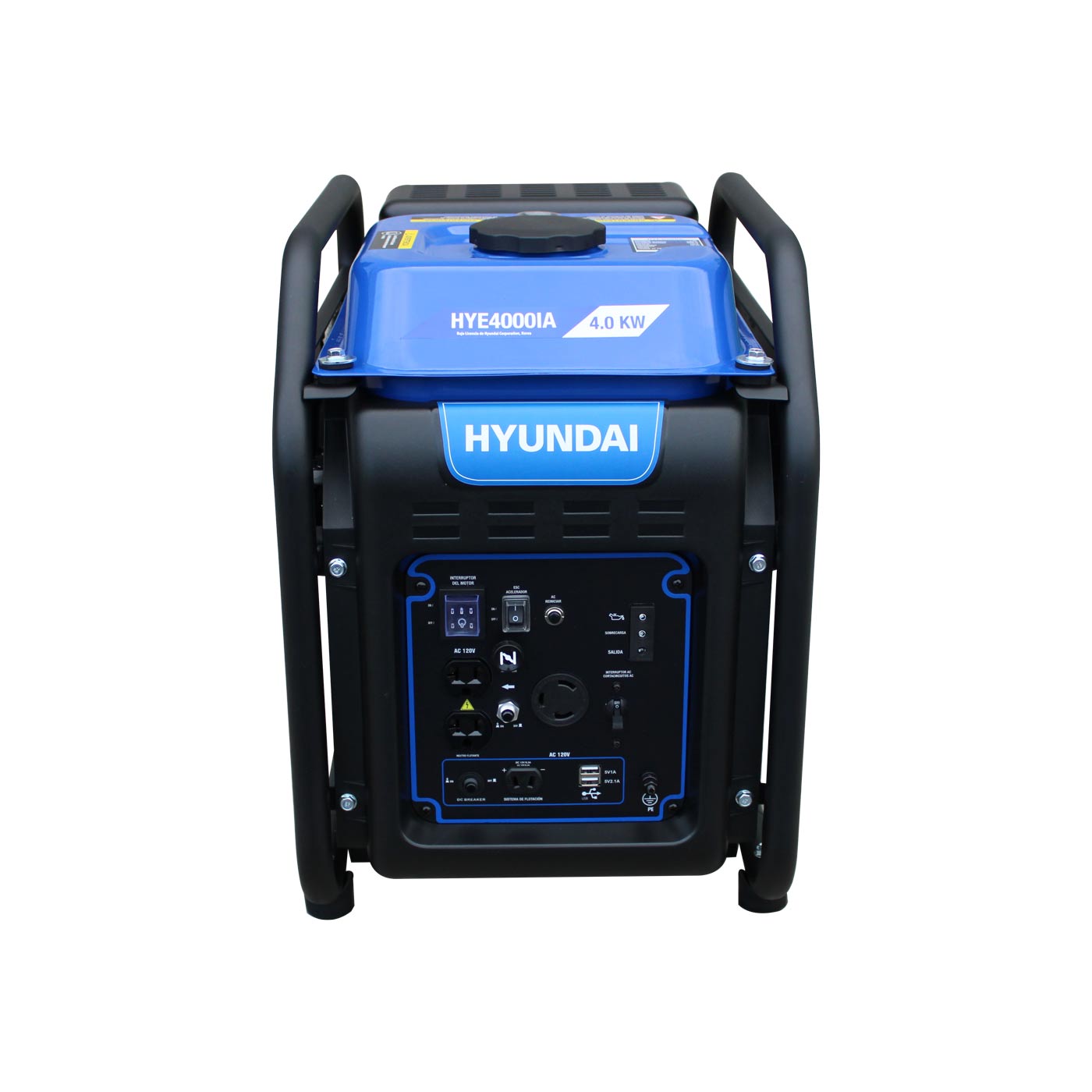 Generador Inverter a Gasolina 3500 watts Profesional Hyundai Portátil – Hye4000ia