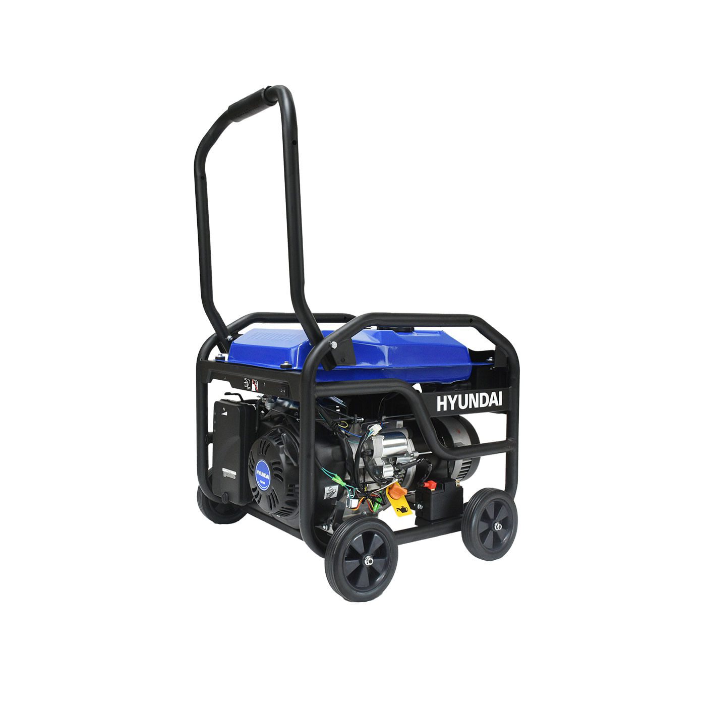 Generador a Gasolina Hyundai 6000 Watts Portatil Monofasico 110V - 220V Motor 13.1 Hp HYE6000