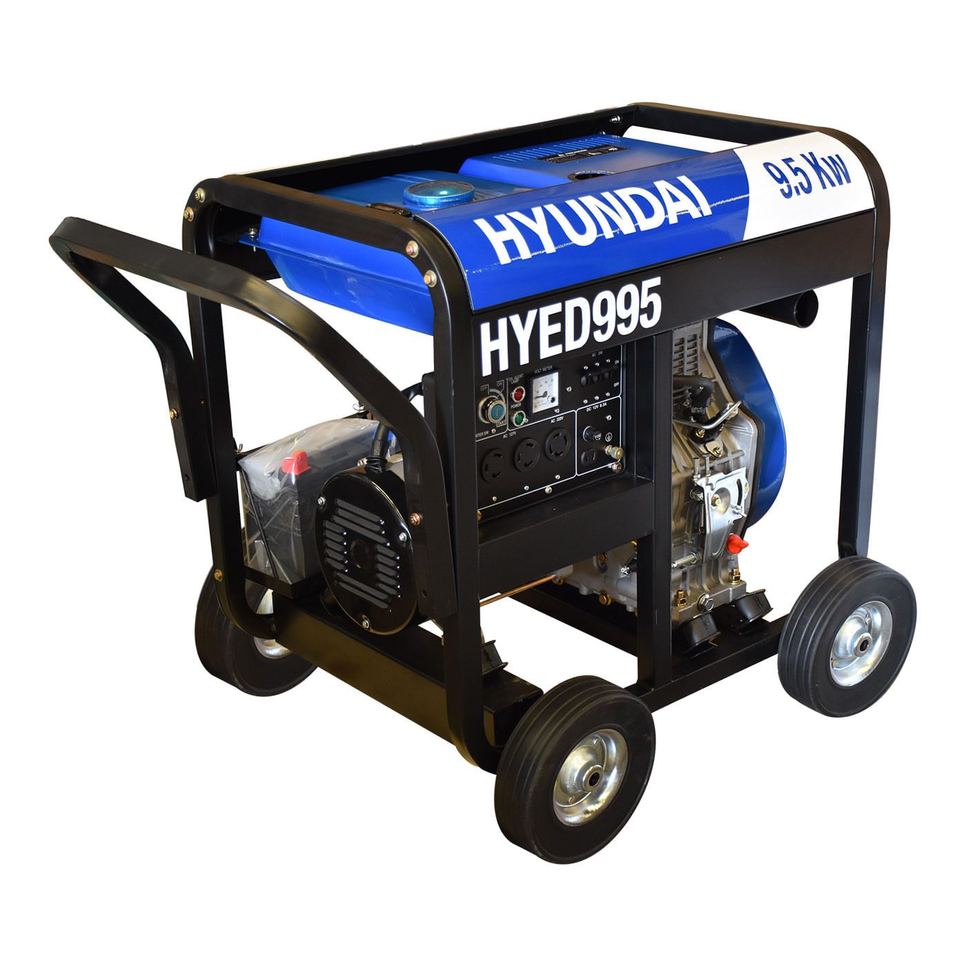 Generador A Diésel 9500 Watts Trifasico 120/220v Motor de 18 Hp Portatil – Hyed995