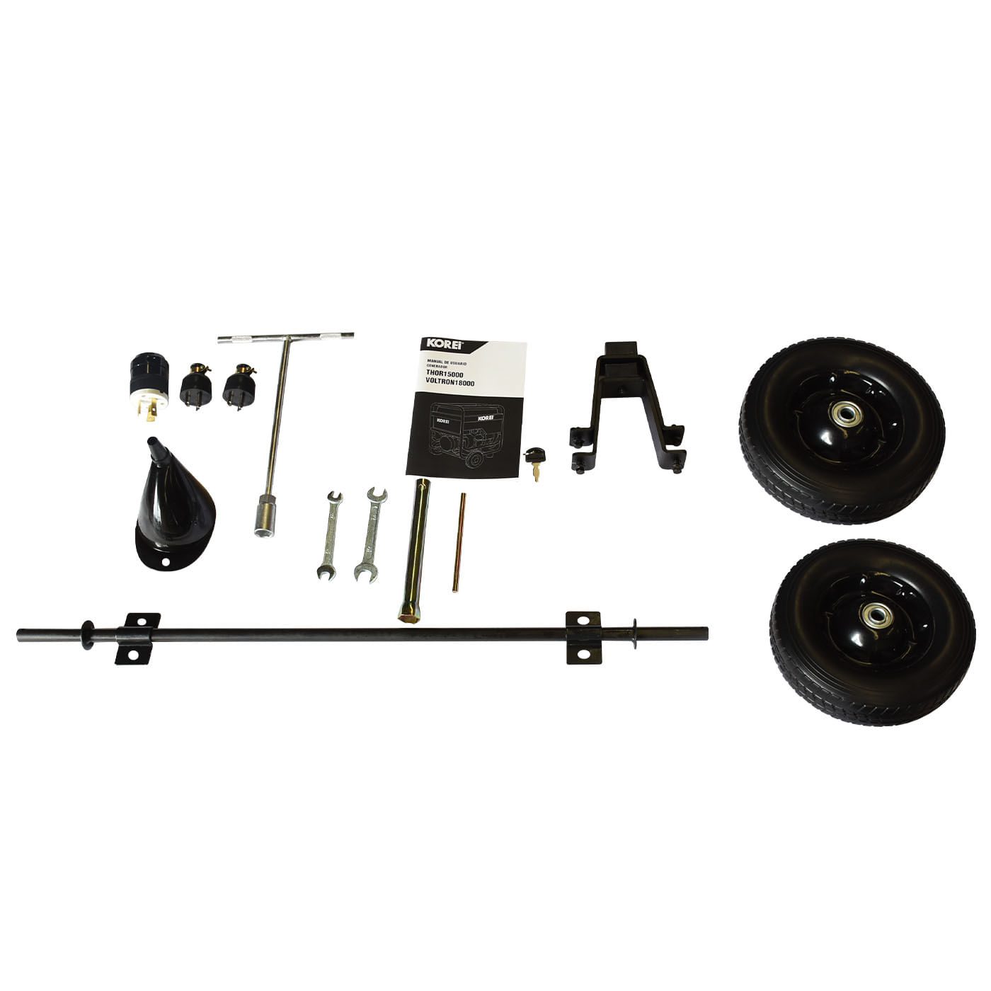 Generador a Gasolina Hyundai 15000 Watts Portatil monofasico 110V - 220V Motor 26 Hp THOR15000