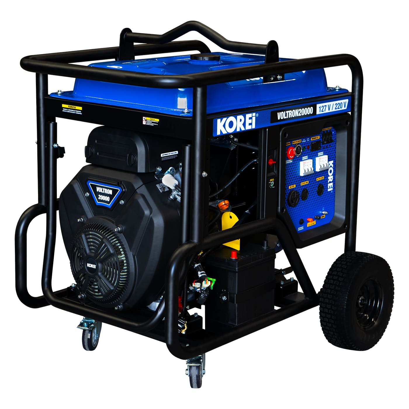 Generador a Gasolina Hyundai 19000 Watts Portatil Trifasico 110V - 220V Motor 33 Hp THOR20000
