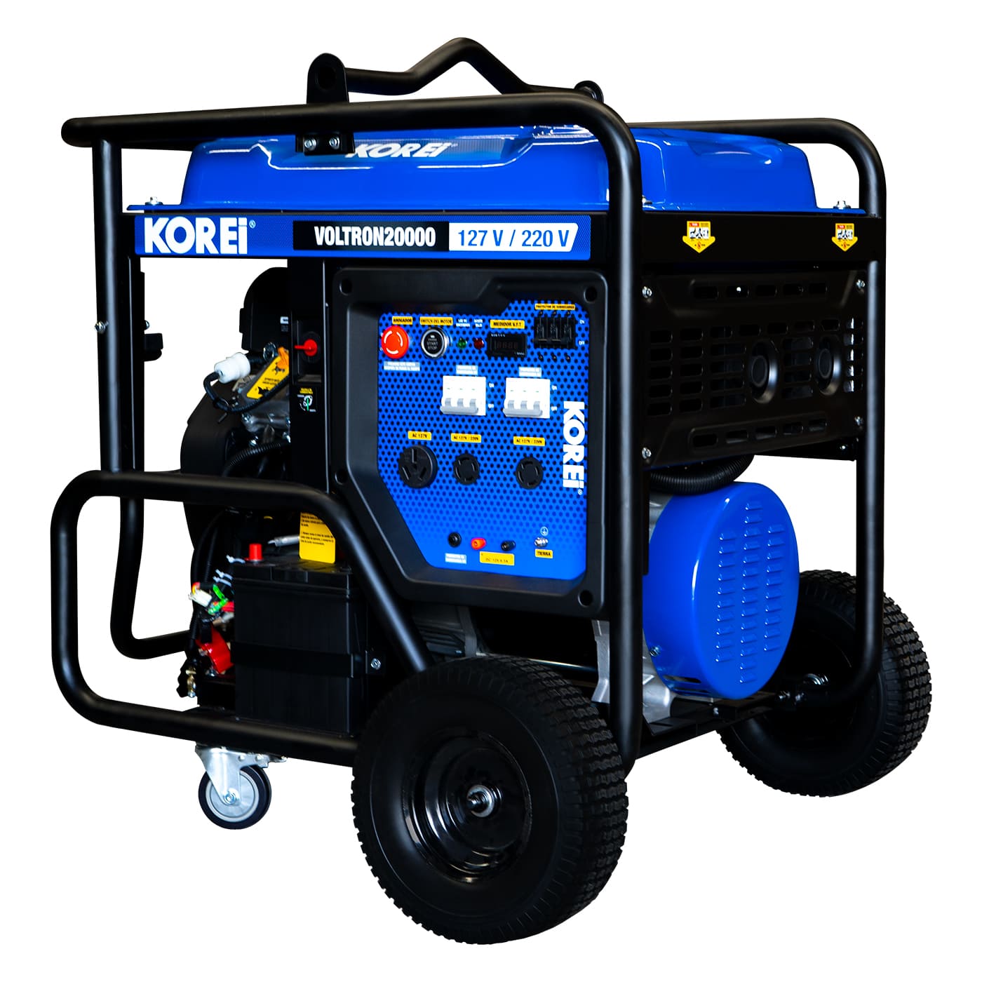 Generador a Gasolina Hyundai 19000 Watts Portatil Trifasico 110V - 220V Motor 33 Hp THOR20000