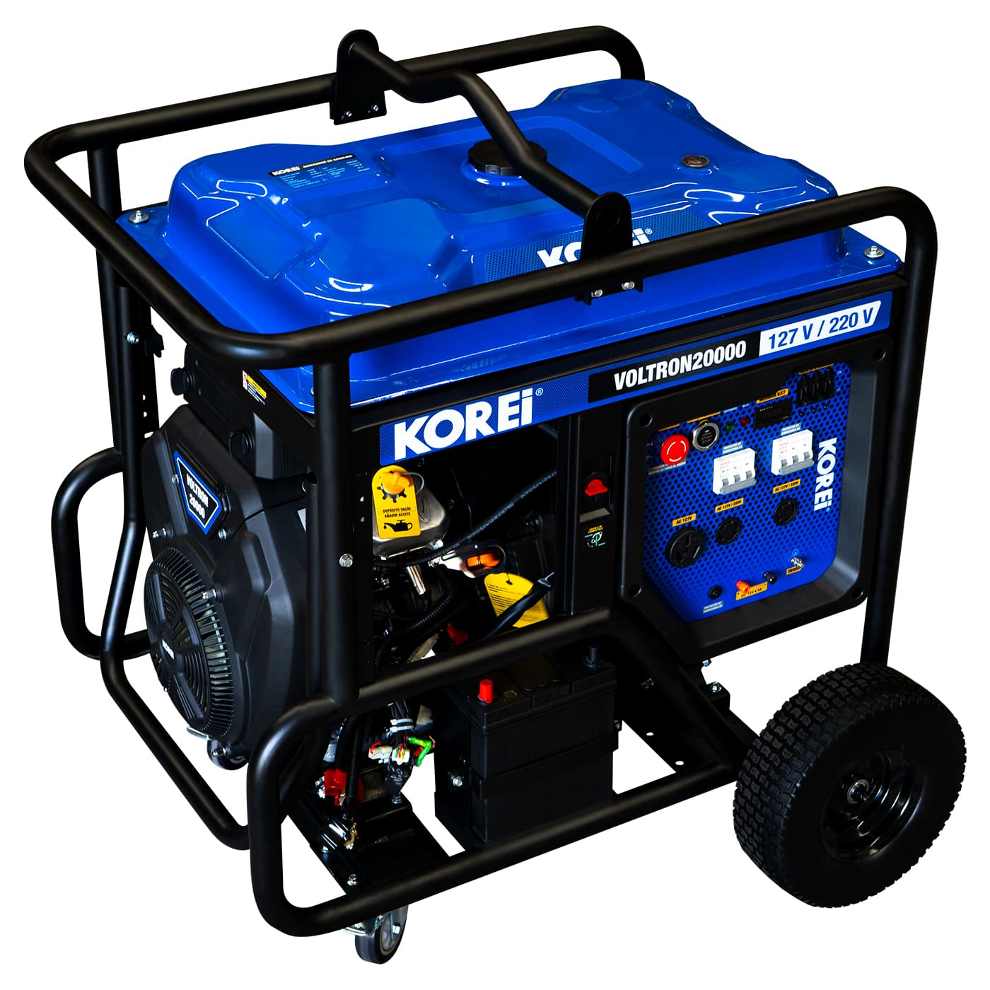 Generador a Gasolina Hyundai 19000 Watts Portatil Trifasico 110V - 220V Motor 33 Hp THOR20000