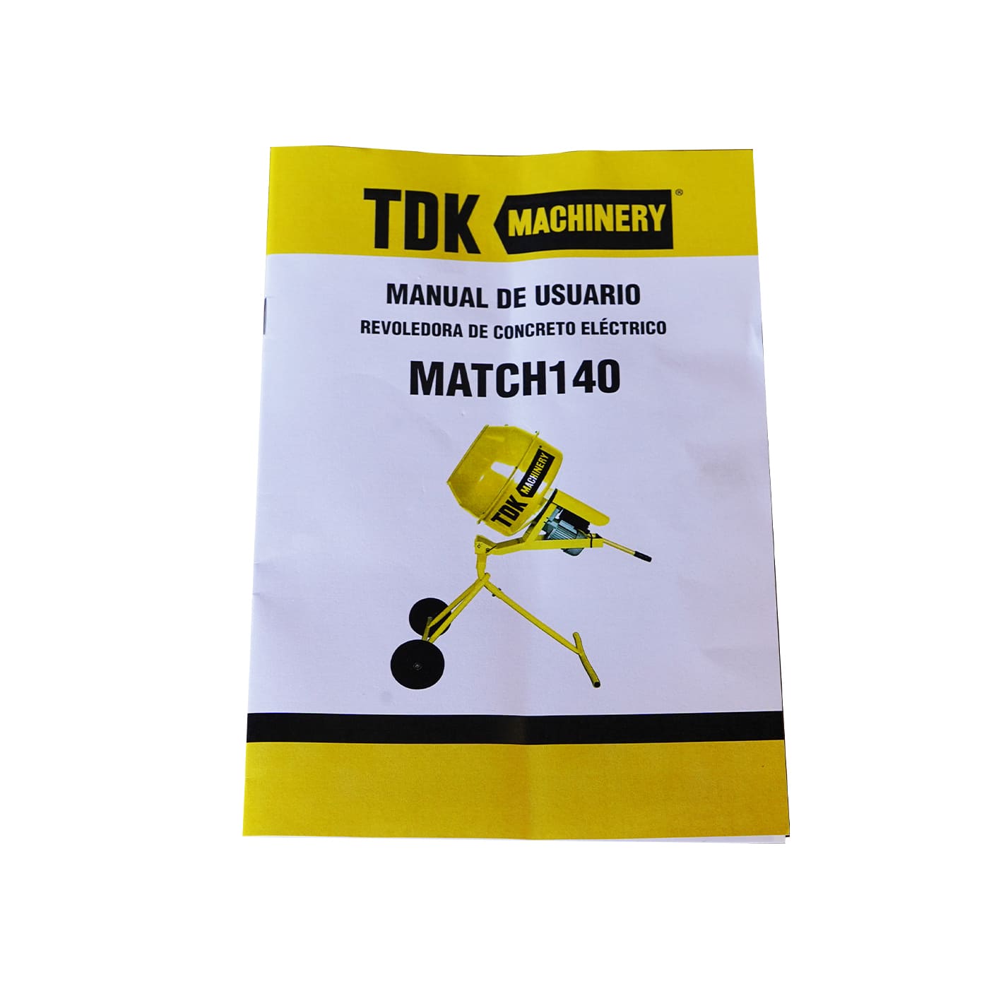 Revolvedora de Concreto 1/2 Saco Motor Eléctrico Tdk Machinery 120V – Match140