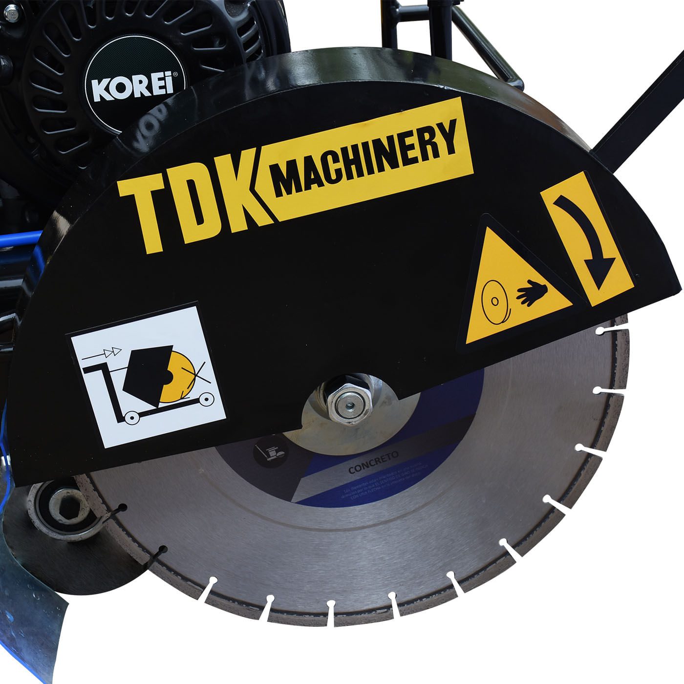 Cortadora De Concreto Tdk Machinery Con motor Korei 6.7 Hp Para Disco 14 Pulgadas – Tdk350-kr67
