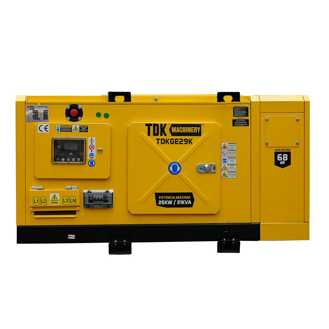 Generador Estacionario Planta de Luz Planta de Emergencia Mini 23 Kw / 29 Kva Trifasico 220v Cabina – Tdkge29k