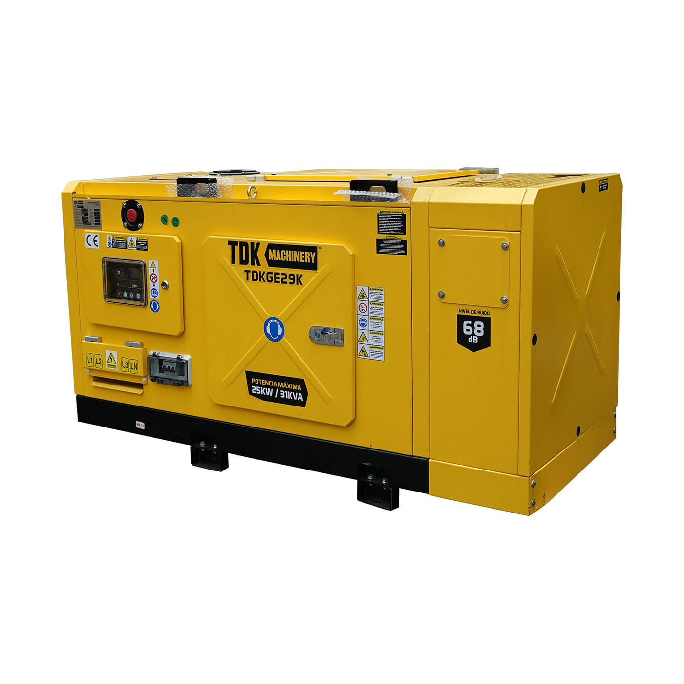 Generador Estacionario Planta de Luz Planta de Emergencia Mini 23 Kw / 29 Kva Trifasico 220v Cabina – Tdkge29k