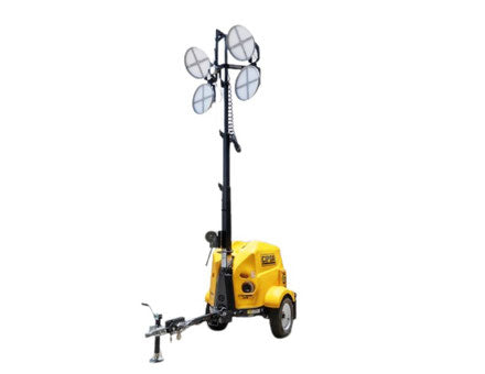 Torre de Iluminacion a Diesel 4 focos LED Compacta Altura 7 Metros TIC4500LED
