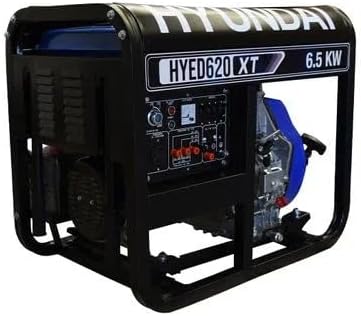 Generador Profesional A Diesel Hyundai 6500 Watts Motor 12 HP Monofásico HYED620XT