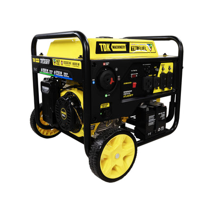 Generador Profesional 10 kw 3 En 1 Gasolina, Gas LP y Gas Natural Tdk Machinery 110v/220v Monofasico – Atlas10tf