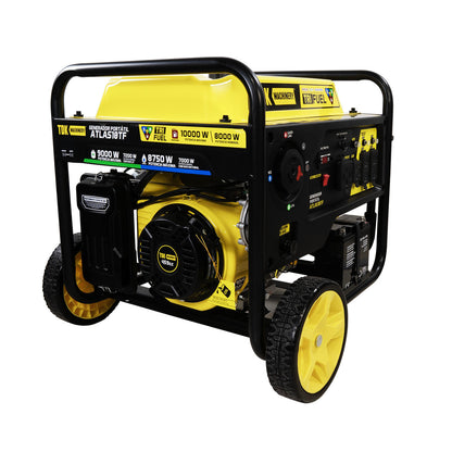 Generador Profesional 10 kw 3 En 1 Gasolina, Gas LP y Gas Natural Tdk Machinery 110v/220v Monofasico – Atlas10tf