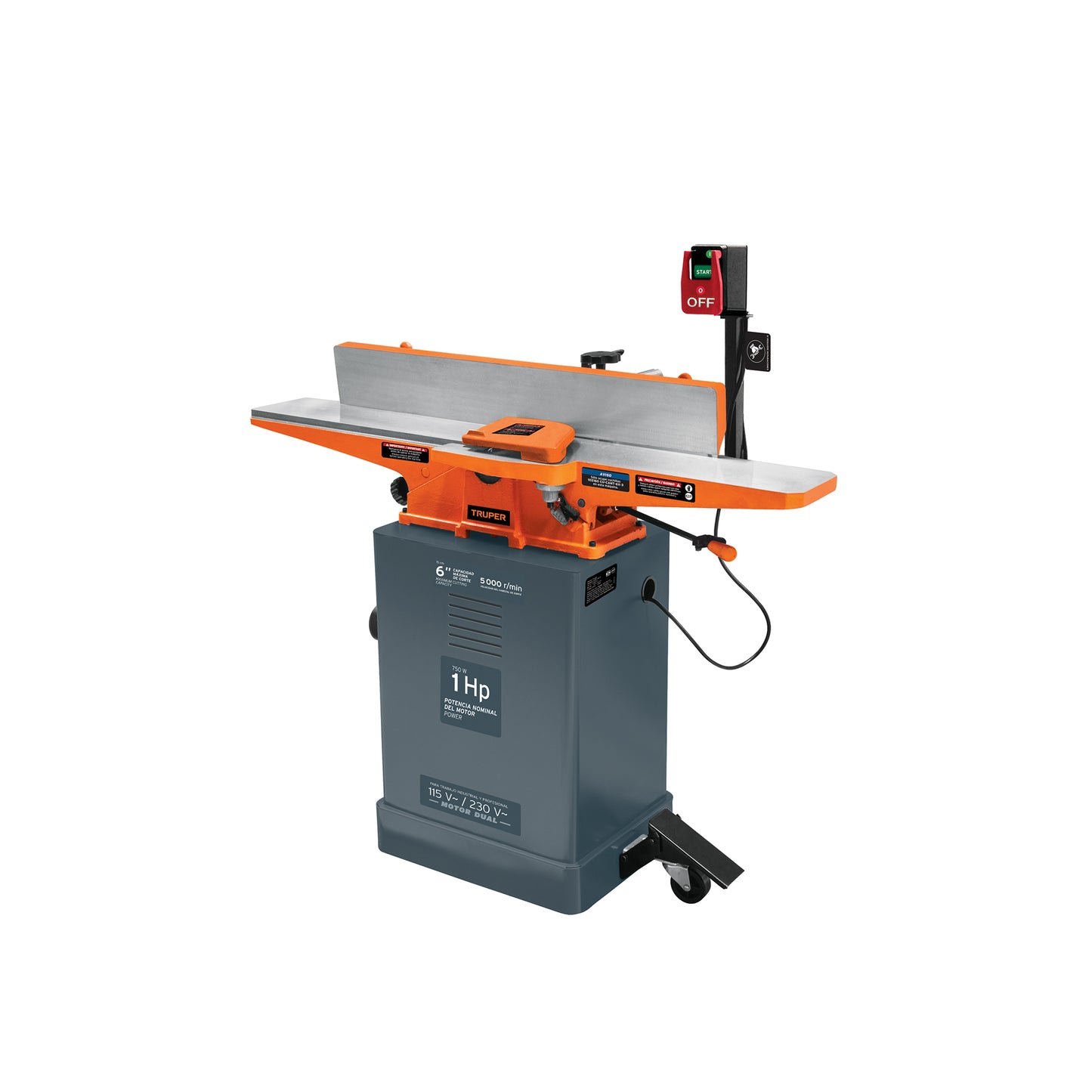 Canteadora de Piso Para Madera 6 Pulgadas 1 HP 750 W Truper  Clave: CANT-6X  16282