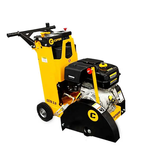 Cortadora de Piso para Concreto CIPSA con Motor a Gasolina Mpower de 9 HP para Disco de 14" con Tanque de Agua CCT8-2.0-MP9-14