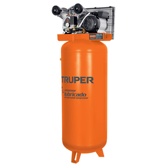 Compresor de Aire 240 Litros Vertical 4HP Monofasico 220V, TRUPER COMP-240LV 19366