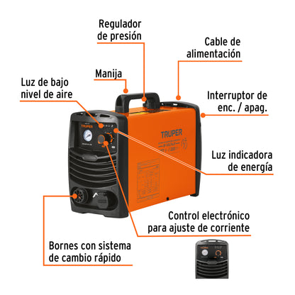 Cortadora de Plasma 40 Amperes Corte Hasta 10mm Bifsica 110/220V Truper Expert COPLA-40 17335