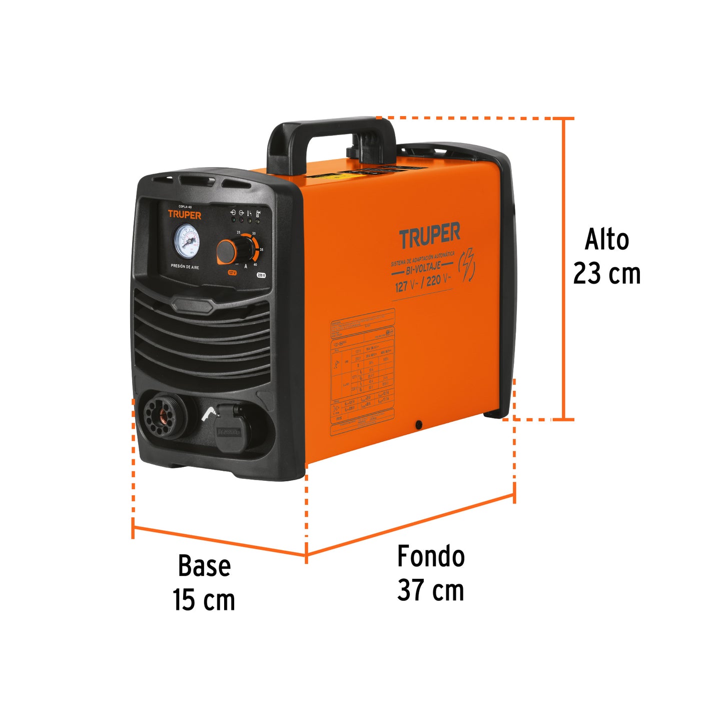 Cortadora de Plasma 40 Amperes Corte Hasta 10mm Bifsica 110/220V Truper Expert COPLA-40 17335
