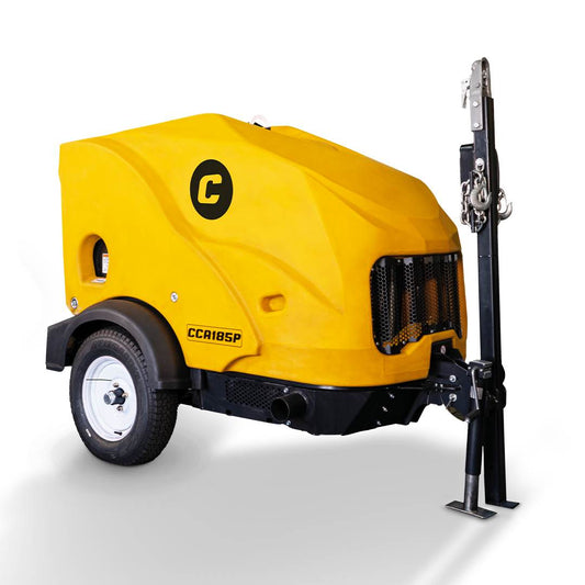 Compresor de Aire 185 CFM CIPSA De Tornillo Motor a Diesel Perkins CCA185P