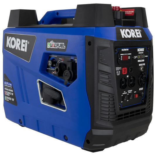 Generador Inverter Profesional 1900 Watts Korei Gasolina y Gas LP  3.7 Hp 110v – Dual2300