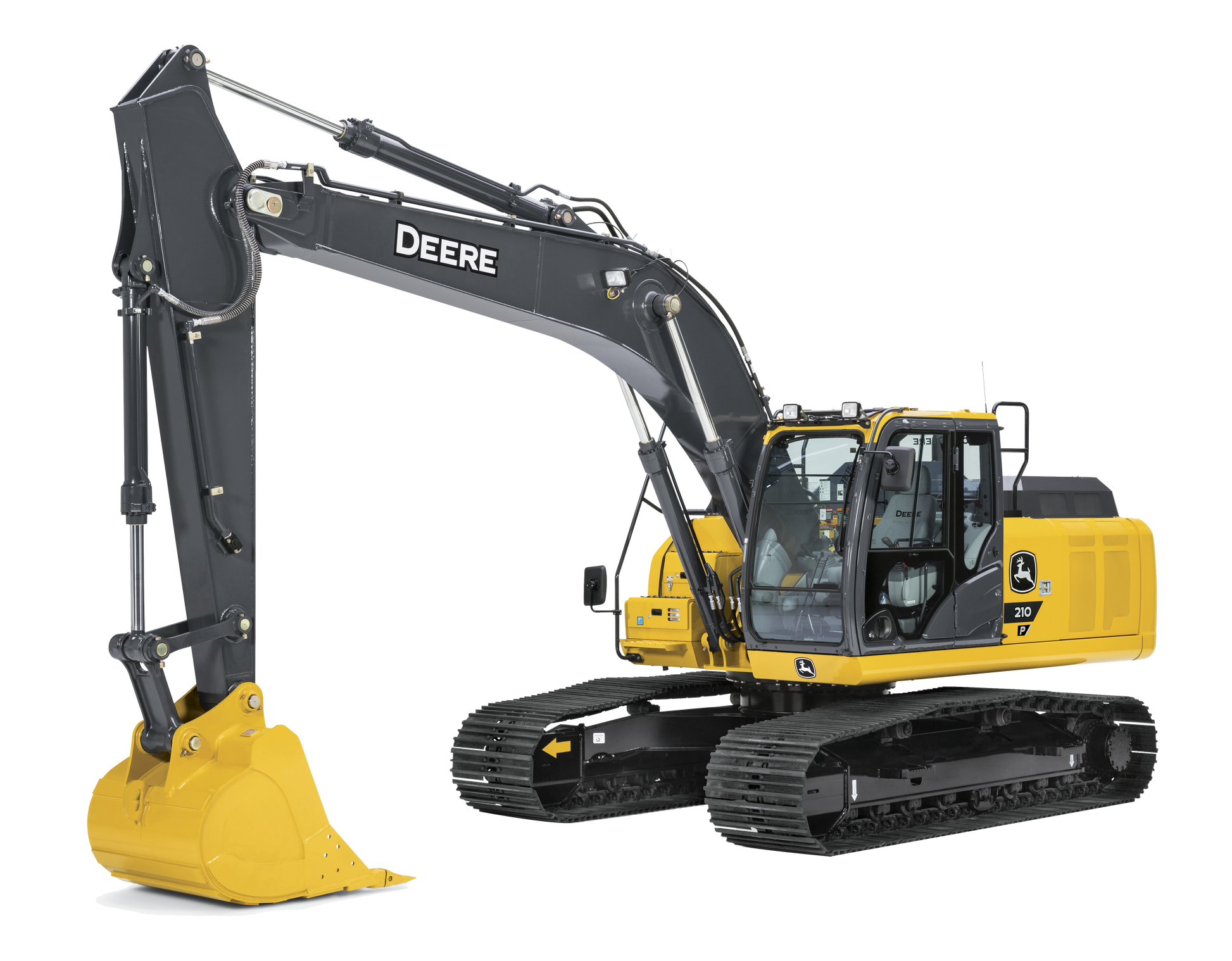 Excavadora John Deere 210P  Potencia y Precisión para Terreno Difícil