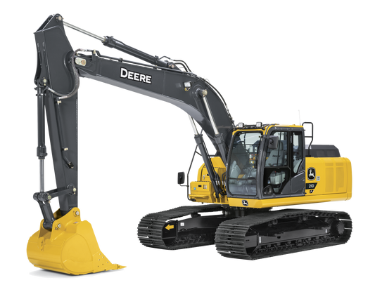 Excavadora John Deere 210P  Potencia y Precisión para Terreno Difícil