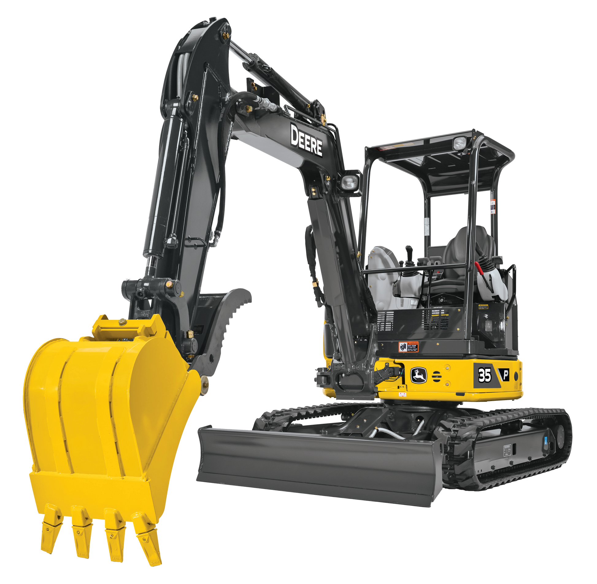 Excavadora John Deere 35P Tier  Compacta, Potente y Versátil