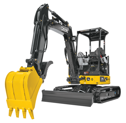Excavadora John Deere 35P Tier  Compacta, Potente y Versátil