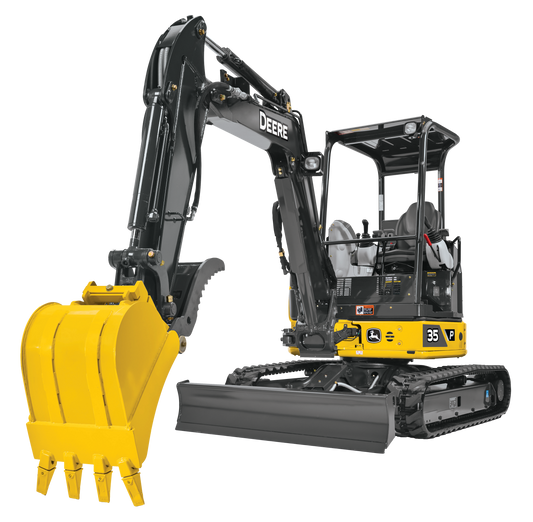 Excavadora John Deere 35P Tier  Compacta, Potente y Versátil