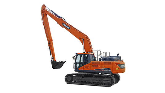 Excavadora de Largo Alcance DEVELON DX300LCA-SLR 30.9 Toneladas — Alcance Extremo con Potencia Hidráulica