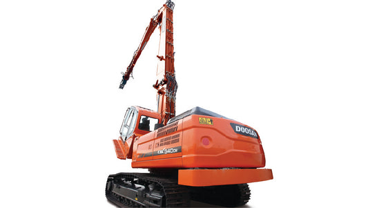 Excavadora para Demolición DEVELON DX340-DM 34 Toneladas — Precisión y Potencia para Demoliciones en Altura