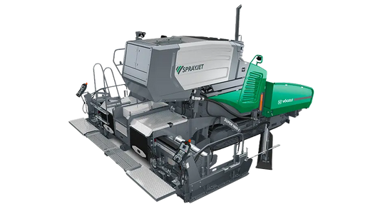Extendedora de Asfalto Vögele SUPER 1800-3(i) SprayJet – Riego y Extendido en un Solo Paso