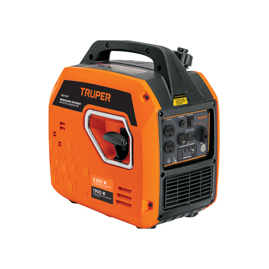 Generador Eléctrico Inverter 2200 Watts Monofasico 110V Truper GEN-201 103279