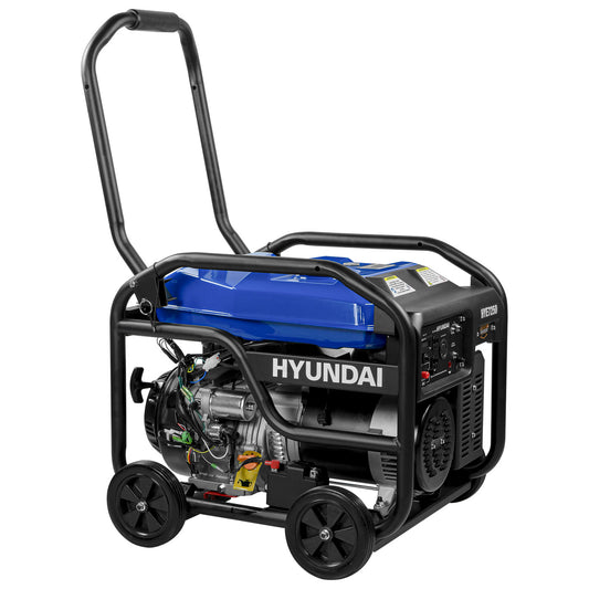 Generador a Gasolina Hyundai 7250 Watts Portatil Monofasico 110V - 220V Motor 15 Hp HYE7250