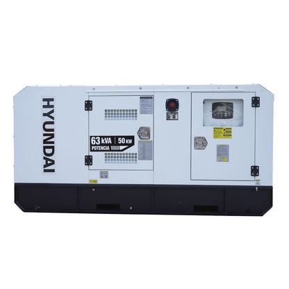 Generador Estacionario Planta de Emergencia 50kw 63kva Motor Cummins a Diesel Tablero de Transferencia ATS Trifasico 220v Hyundai HYEGE50CUM