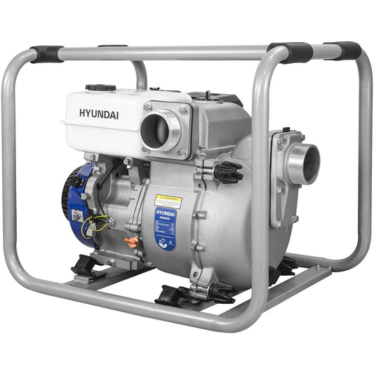 Motobomba Autocebante Para Lodos a Gasolina Hyundai Succion y Descarga 3"x3" Motor 9.3 hp Hyw3093ts