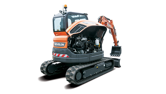 Miniexcavadora DEVELON DX63-3  6 Toneladas  Potencia Compacta y Alto Desempeño