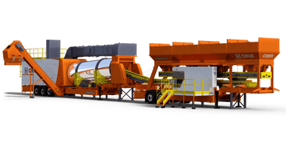Planta de Asfalto iNOVA 2000 C Capacidad de 100 a 200 T/H Equipo Movil
