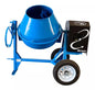 Revolvedora de Concreto Mpower Azul de 1 Saco de Capacidad con Motor a Gasolina Mpower de 9 HP Olla de Acero Remolcable R1UAMP9