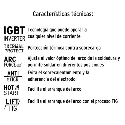 Soldadora Multiproceso de 200 Amperes Bifsica, Electroco, MIG con gas, TIG, GMAW sin gas y FCAW Truper Expert SOMU-200X 17258