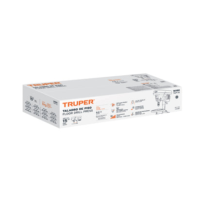 Taladro de piso 15"  1 HP 750 W Con Broquero 5/8" Monofasico 120V Truper TAPI-15  16180