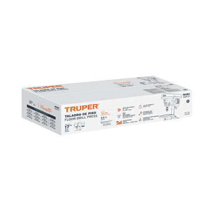 Taladro de piso 17"  1.5 HP 1200 W Con Broquero 5/8" Monofasico 120V Truper TAPI-17  16182